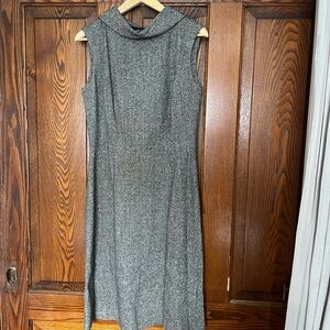 The perfect tweed sleeveless sheath dress